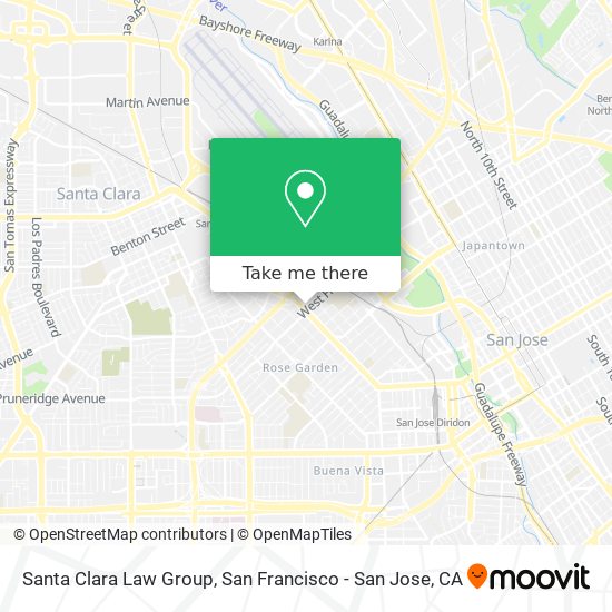 Santa Clara Law Group map