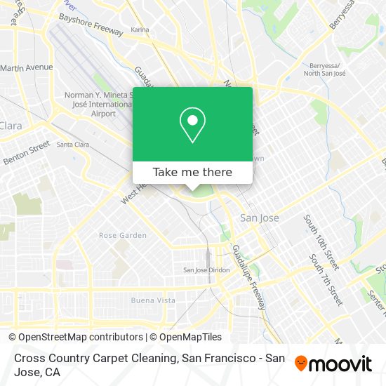 Cross Country Carpet Cleaning map