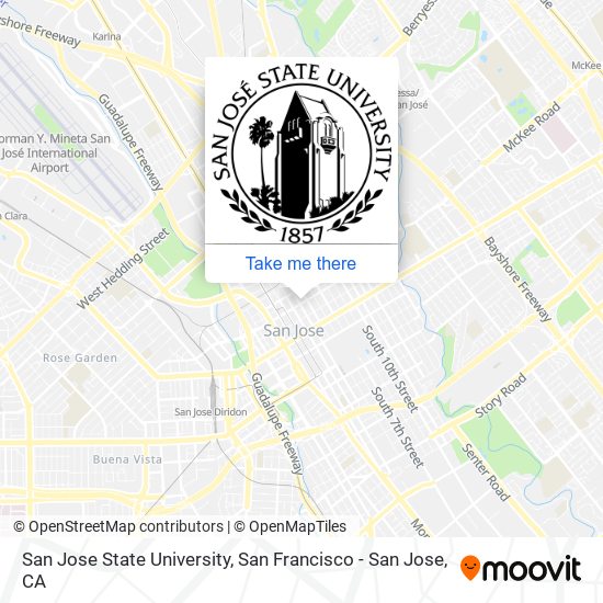 San Jose State University map