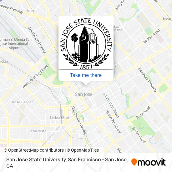Mapa de San Jose State University