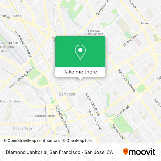 Diamond Janitorial map