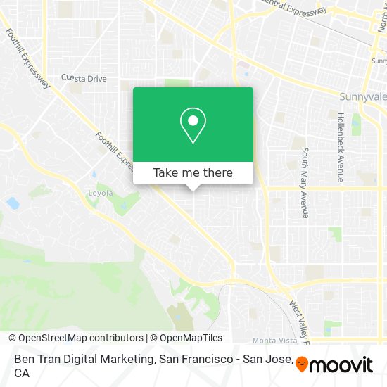 Mapa de Ben Tran Digital Marketing