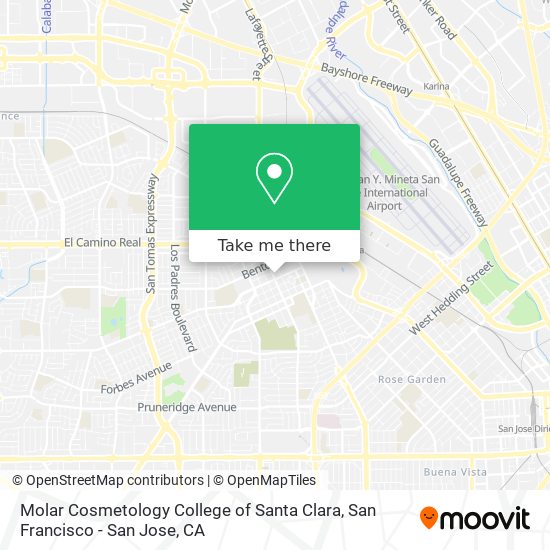 Molar Cosmetology College of Santa Clara map