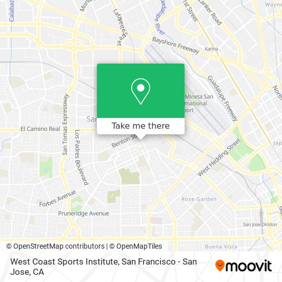 Mapa de West Coast Sports Institute