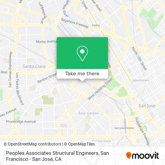 Mapa de Peoples Associates Structural Engineers