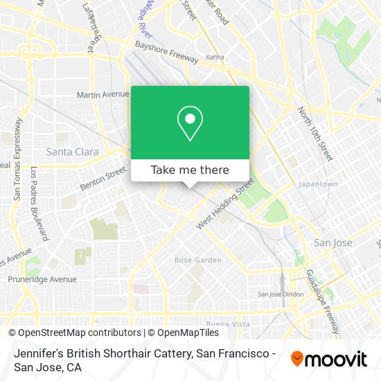 Jennifer's British Shorthair Cattery map