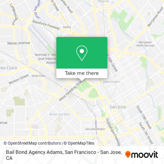 Bail Bond Agency Adams map