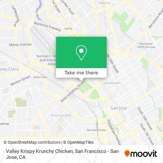 Mapa de Valley Krispy Krunchy Chicken