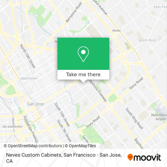 Neves Custom Cabinets map