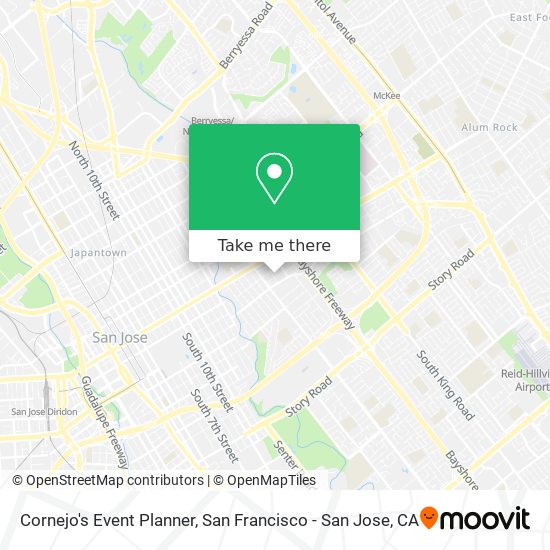 Cornejo's Event Planner map