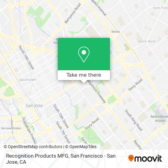 Recognition Products MFG map