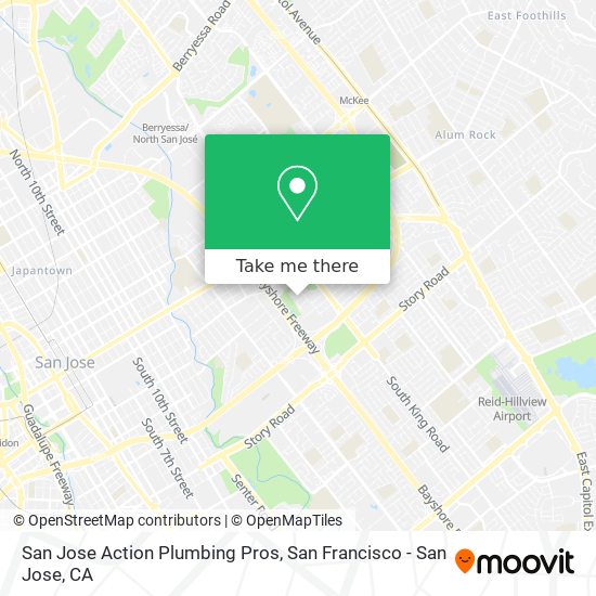 San Jose Action Plumbing Pros map