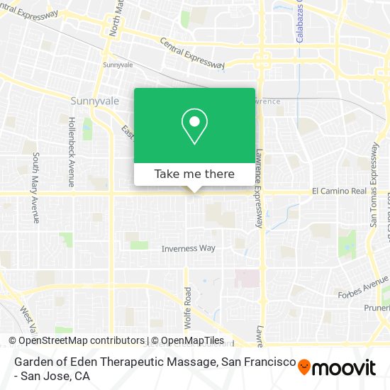 Garden of Eden Therapeutic Massage map