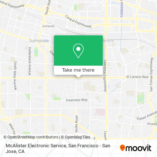 Mapa de McAlister Electronic Service