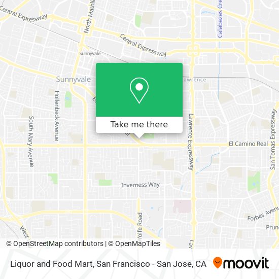 Liquor and Food Mart map