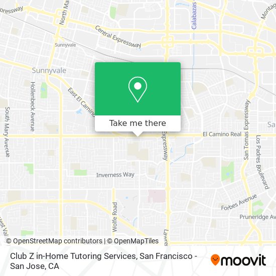 Mapa de Club Z in-Home Tutoring Services