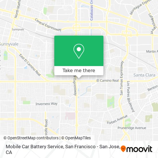 Mobile Car Battery Service map