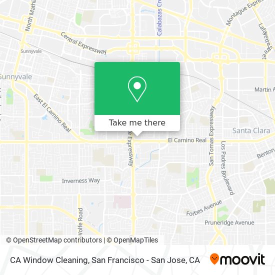 CA Window Cleaning map