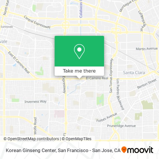Mapa de Korean Ginseng Center