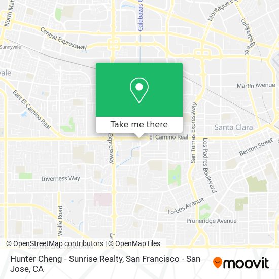 Mapa de Hunter Cheng - Sunrise Realty