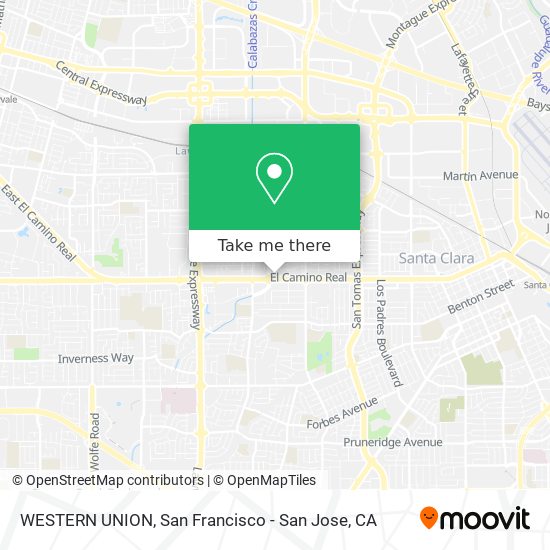 WESTERN UNION map