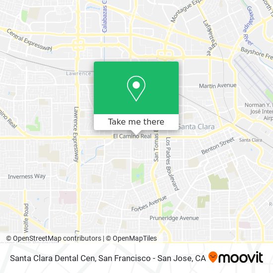 Santa Clara Dental Cen map