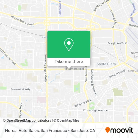 Norcal Auto Sales map