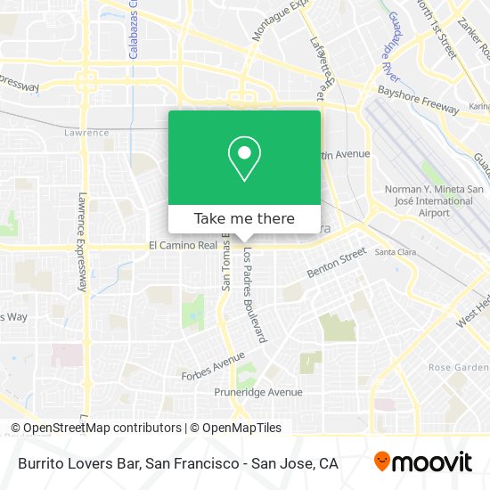 Mapa de Burrito Lovers Bar