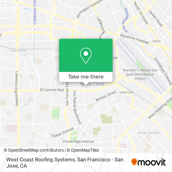 West Coast Roofing Systems map