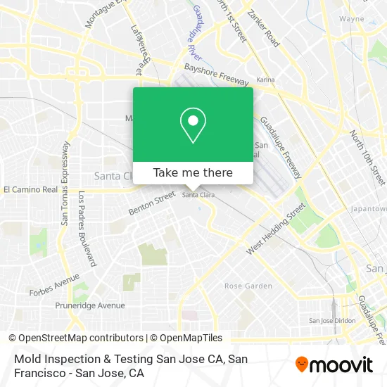 Mold Inspection & Testing San Jose CA map