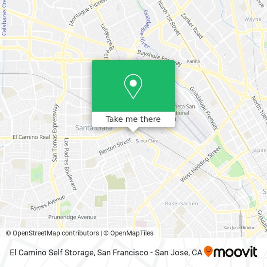 Mapa de El Camino Self Storage