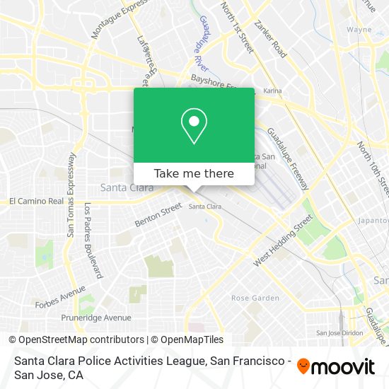 Mapa de Santa Clara Police Activities League
