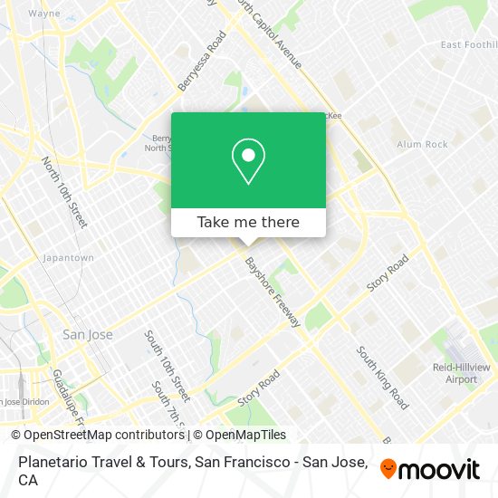 Planetario Travel & Tours map