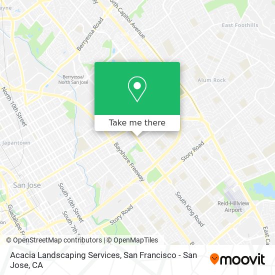 Acacia Landscaping Services map