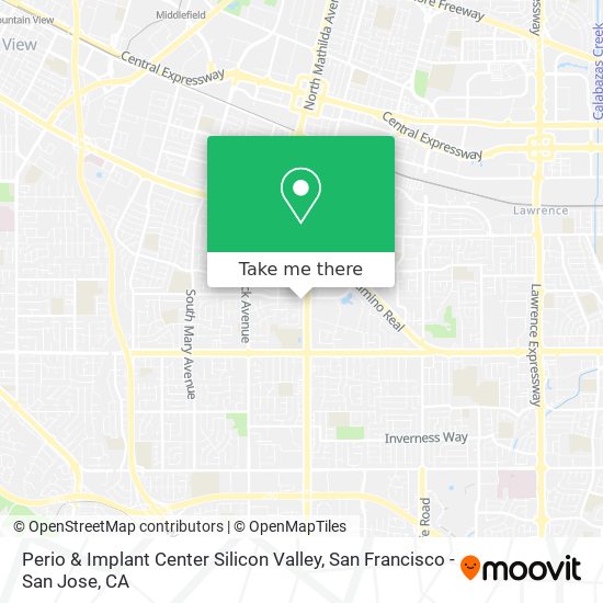 Perio & Implant Center Silicon Valley map