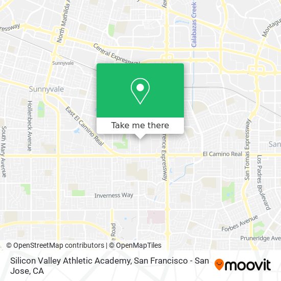 Silicon Valley Athletic Academy map