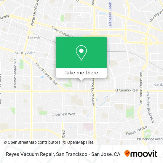 Reyes Vacuum Repair map