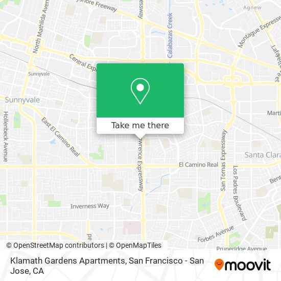 Klamath Gardens Apartments map