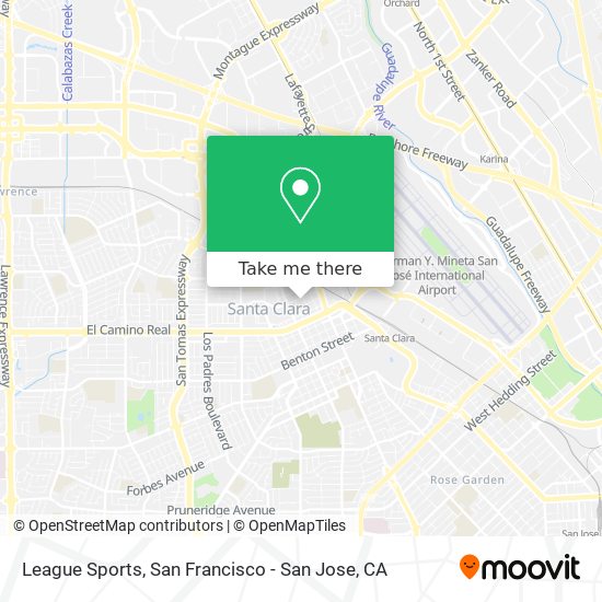 League Sports map