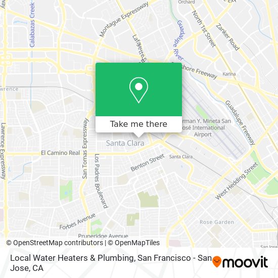 Mapa de Local Water Heaters & Plumbing