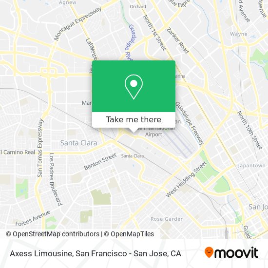 Axess Limousine map