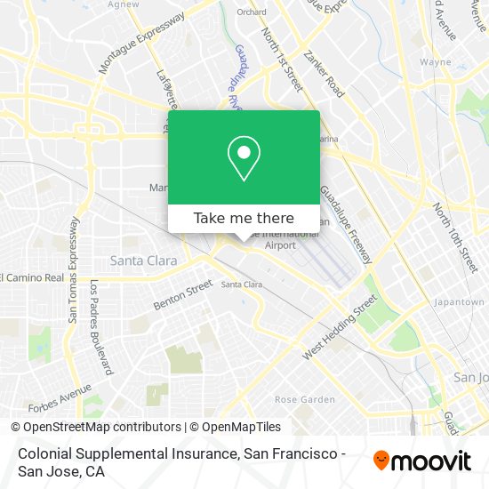 Colonial Supplemental Insurance map