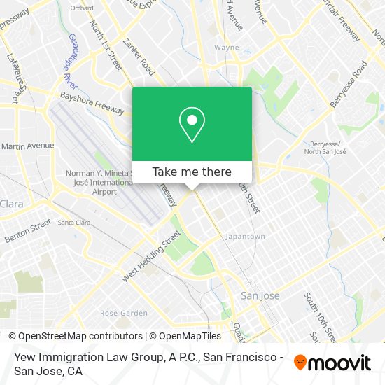 Yew Immigration Law Group, A P.C. map