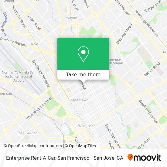 Enterprise Rent-A-Car map