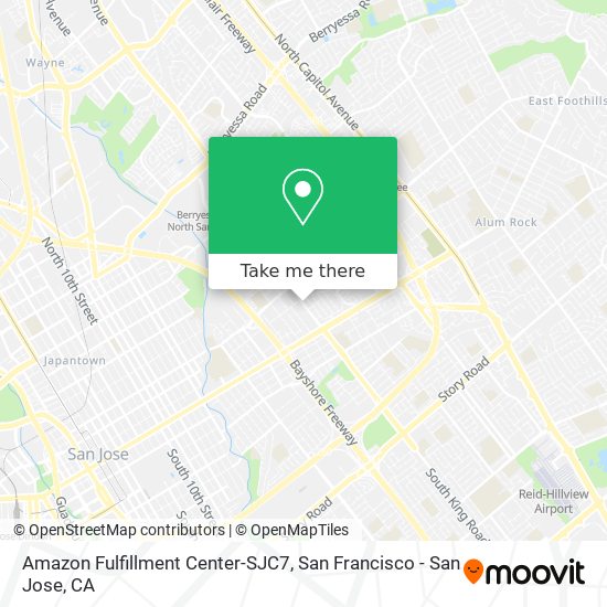 Amazon Fulfillment Center-SJC7 map