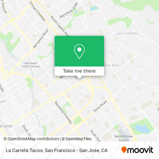 Mapa de La Carreta Tacos