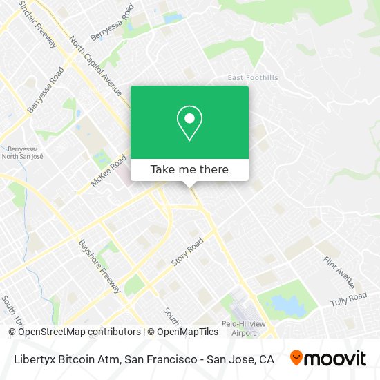 Mapa de Libertyx Bitcoin Atm