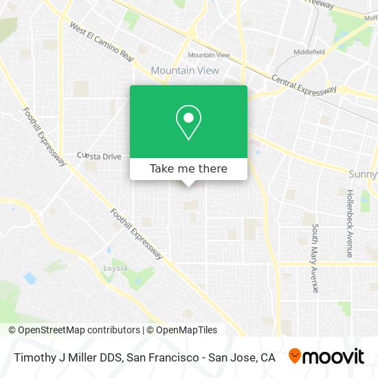 Timothy J Miller DDS map