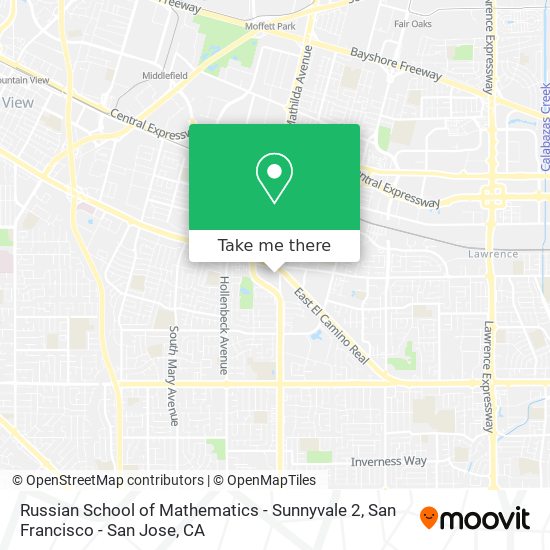 Mapa de Russian School of Mathematics - Sunnyvale 2