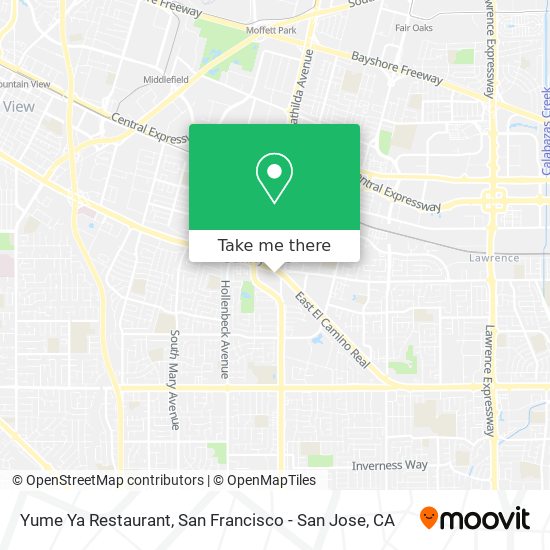 Mapa de Yume Ya Restaurant